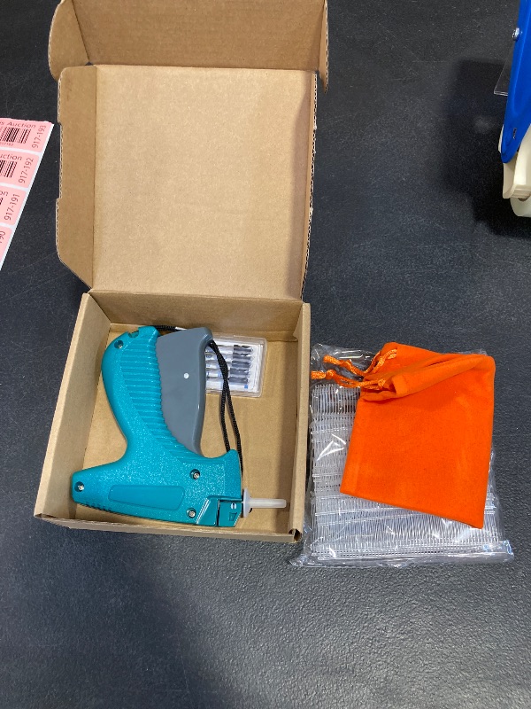 Photo 1 of Price Tagging Gun for Clothing,(Not Stitch Gun)Standard Retail Price Tag Attacher Gun Kit for Clothes Labeler with 6 Needles & 1000pcs 1" Barbs Fasteners & Organizer Bag for Store Warehouse Yard Sale