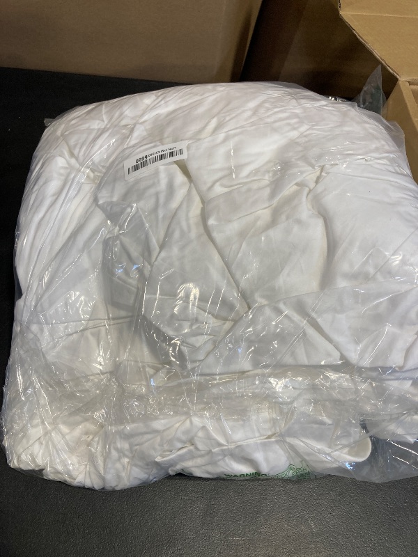 Photo 1 of SLEEP-NEST Super King Plus Duvet Cover 128x120 Inches - Oversized King Premium 1 Piece Comforter Cover with Zipper Closure & Corner Ties - 100% Cotton, All-Season, Breathable, Durable - White