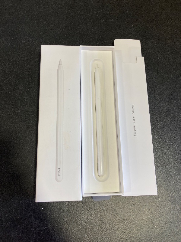 Photo 1 of Apple Pencil (2nd Generation): Device Compatibility Check Required - Pixel-Perfect Precision, Perfect for Note-Taking, Drawing, and Signing documents. Attaches, Charges, and Pairs magnetically. missing tip