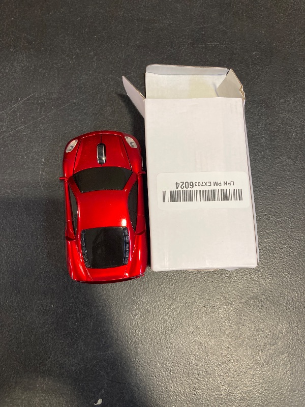 Photo 1 of MGbeauty Sport Car Shape Computer Mice 2.4ghz Wireless Mouse 1600dpi Optical Gaming Mice (Red)