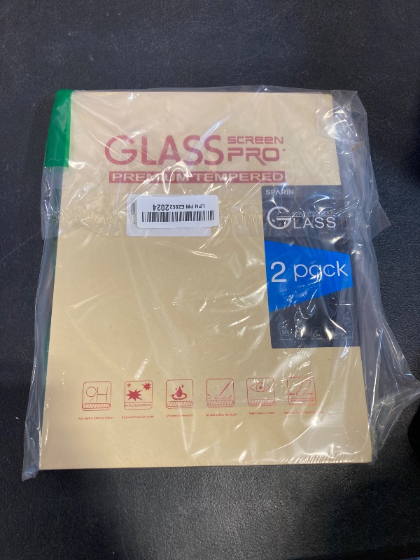 Photo 1 of SPARIN Screen Protector for iPad Pro 11 Inch M4 2024 (5th Generation), with Camera Lens Protector & Alignment Frame, Case Friendly/Apple Pencil Compatible Tempered Glass [2+2 Pack]