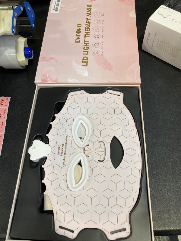 Photo 1 of Red Light Therapy Mask for Face, Led Face Mask Light Therapy, 7 Colors LED Face Mask Light Therapy At Home, Pink