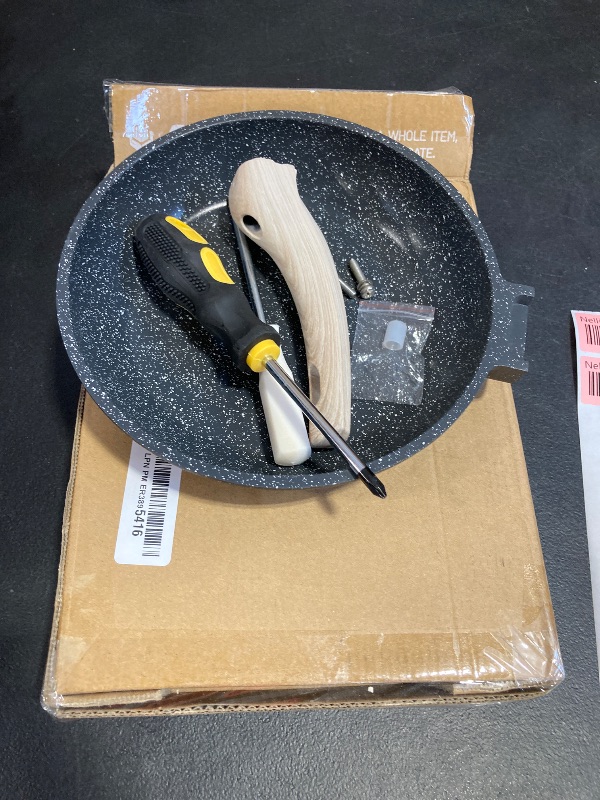 Photo 1 of CAROTE Nonstick Frying Pan Skillet,Non Stick Granite Fry Pan Egg Pan Omelet Pans, Stone Cookware Chef's Pan, PFOA Free,Induction Compatible(Classic Granite, 8-Inch)