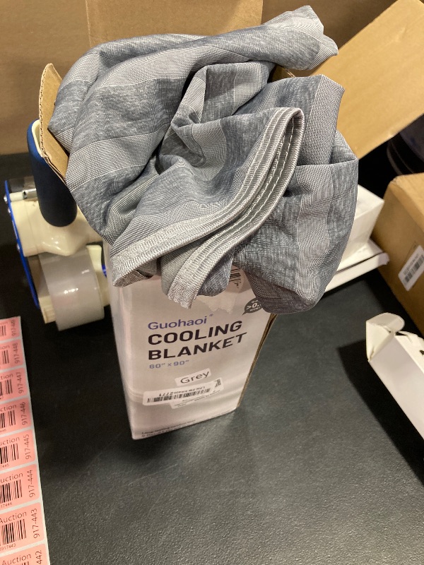 Photo 1 of Guohaoi Cooling Blankets for Hot Sleepers,Arc-Chill Q-Max >0.5 Cool Fiber,100% Oeko-Tex Certified,Twin Full Size Lightweight Summer Cool Blanket for Travel/Outdoor Ultra Cold Breathable,60''x90''