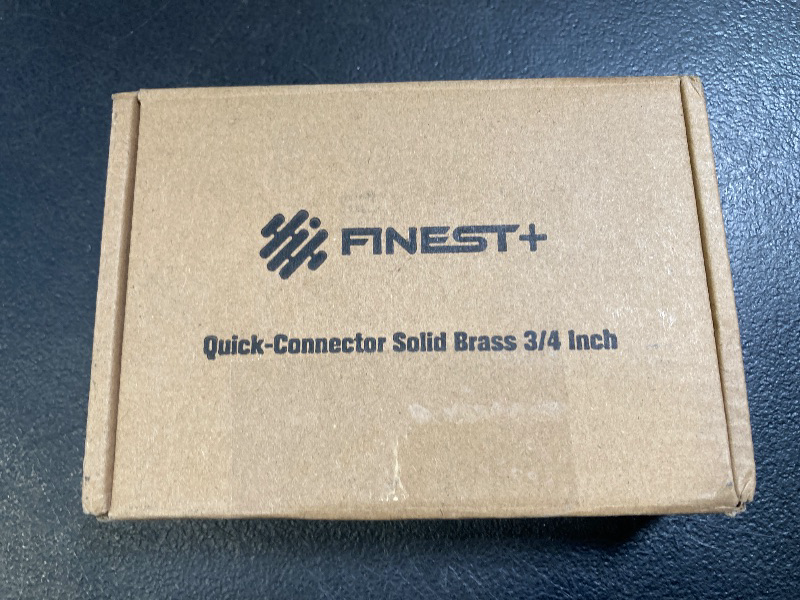 Photo 1 of FINEST+ Garden Hose Quick Connector, Solid Brass 3/4 Inch Thread Fitting No-Leak Water Hose Female and Male Easy Connect (6 Sets)
