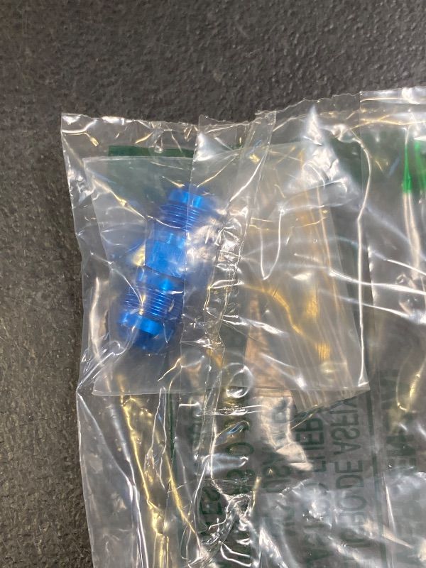 Photo 1 of EVIL ENERGY 6AN Female to 8AN Male Flare Reducer Expander Adapter Fitting (Blue)