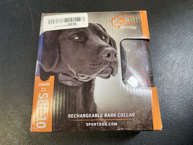 Photo 1 of SportDOG Brand NoBark 10 Collar, Dog Bark Collars, Rechargeable, Programmable Bark Collar, Silent Partner Technology, Two Modes of Operation, Waterproof Collar (Black)