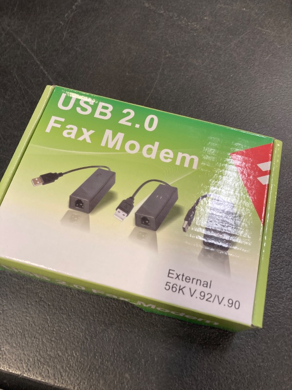 Photo 1 of AGPtek External USB 2.0 3 in 1 Data Voice Dial Up Modem 56K V.92 V.90 CX93010 WIN7 Receive Send Fax on Computer with RJ11 Cable