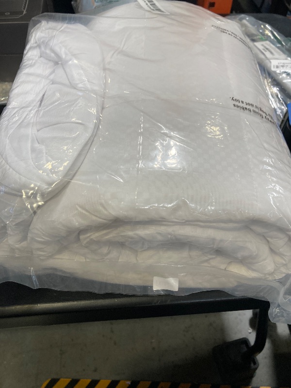Photo 1 of MATBEBY Full XL Mattress Pad - Cooling Breathable Mattress Topper, Quilted Fitted Mattress Protector, Pillow Top Mattress Cover with 8-21" Deep Pocket, Soft, Machine Washable, White, Full Extra Long