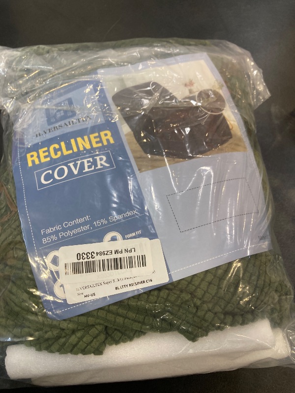 Photo 1 of H.VERSAILTEX Super Stretch Recliner Cover Recliner Couch Covers Recliner Chair Cover Form Fitted Non Slip Reclining Slipcovers for Standard Large Recliner, Soft Thick (1 Pack, Bronze Green)