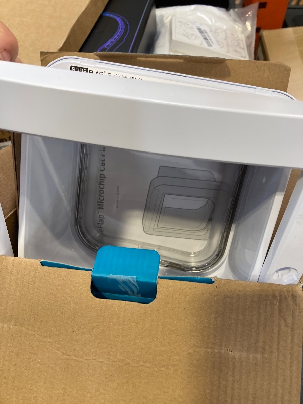 Photo 1 of SureFlap - Sure Petcare Microchip Cat Flap, White, Scans Pet's ID on Entry, Check Your Cat's Size,Flap Opening is 4 3/4” (H) by 5 5/8” (W)