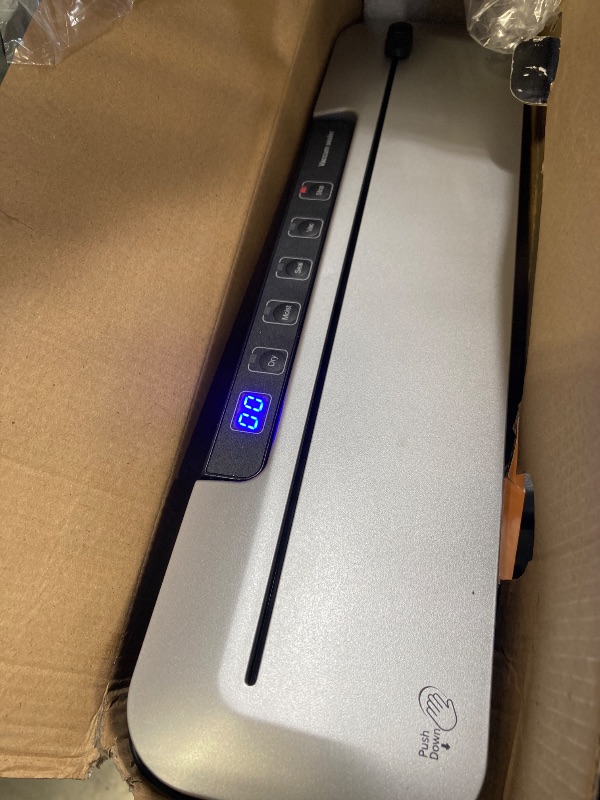 Photo 1 of Vacuum Sealer for Food,75 Kpa Precision Suction Power 6-in-1 Food Sealer with Digital Timer, Dry & Moist Food Modes, Compact Design with 10 Vacuum Bags & Built-in Cutter