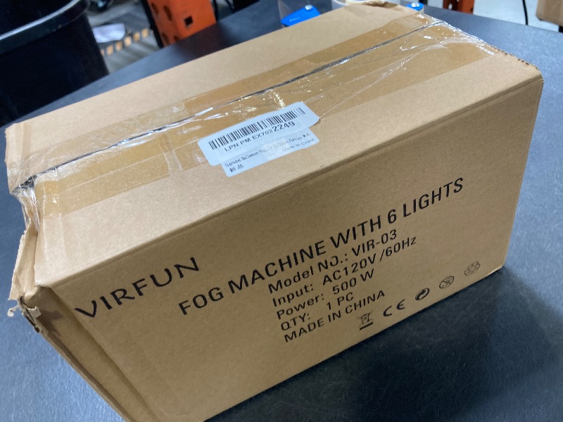 Photo 1 of Fog Machine, 6 LED Lights with 12 Colors Effect, VIRFUN Smoke Machine with Wireless&Wired Remote Control for Parties, Halloween, Outdoor, Indoor, Wedding and Stage Effect, 500ml Tank