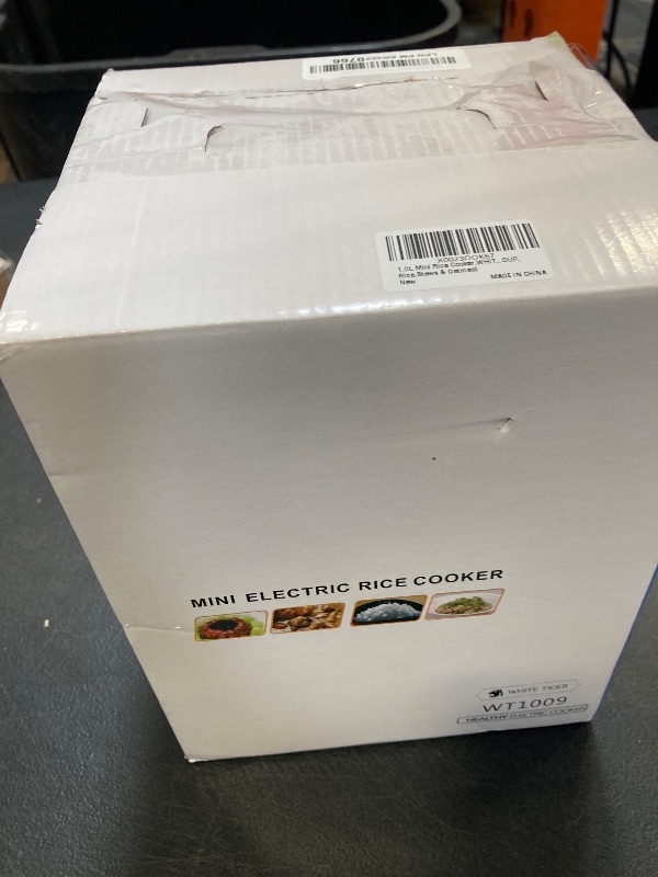 Photo 1 of 1.0L Mini Rice Cooker,WHITE TIGER Portable Travel Steamer Small,15 Minutes Fast Cooking, Removable Non-stick Pot, Keep Warm, Suitable For 1-2 People - For Cooking Soup, Rice, Stews & Oatmeal