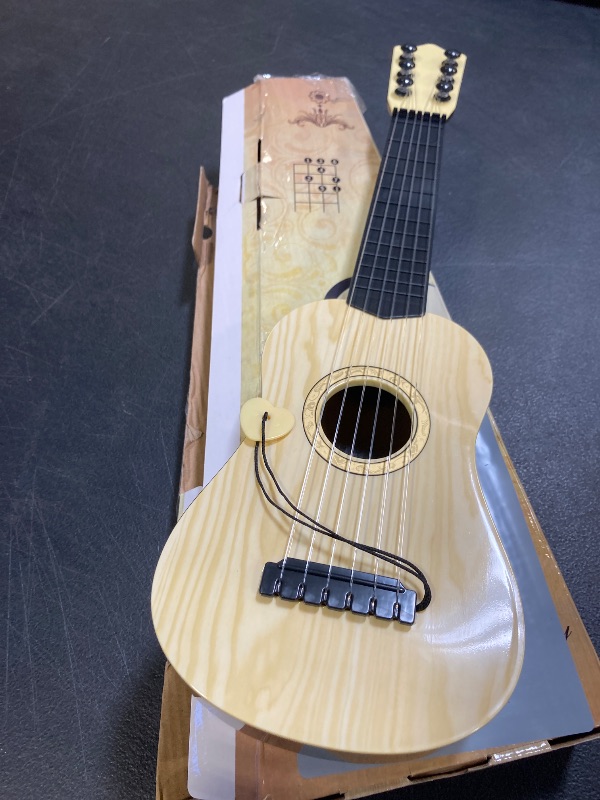 Photo 1 of Kids Toy Guitar 6 String,17 inch Guitar Baby Kids Cute Guitar Rhyme Developmental Musical Instrument Educational Toy for Toddlers