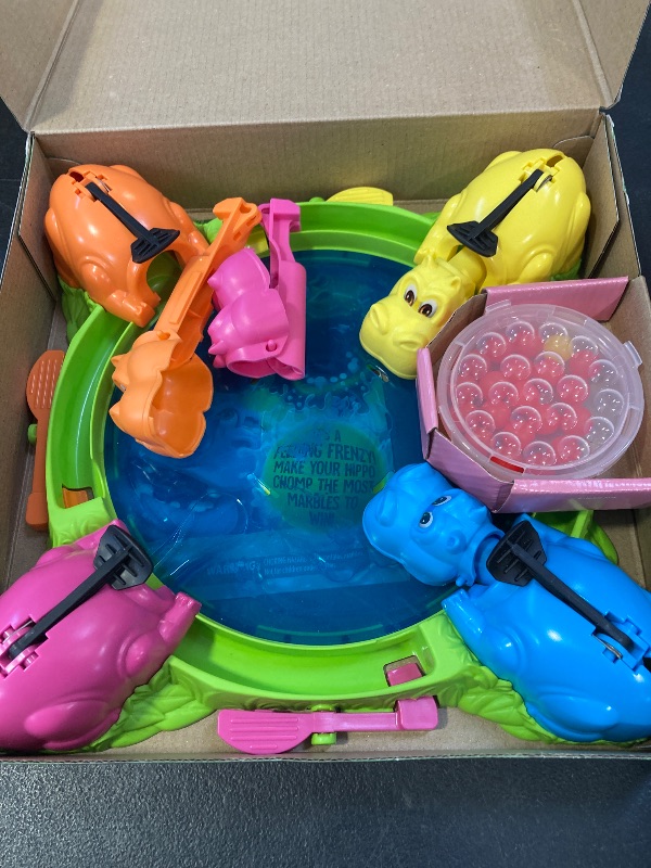 Photo 1 of Hungry Hungry Hippos Game for Preschoolers | Instant Marble Relaunch, Easy Set-Up & Storage| Ages 4 and Up | 2 to 4 Players | Kids Games