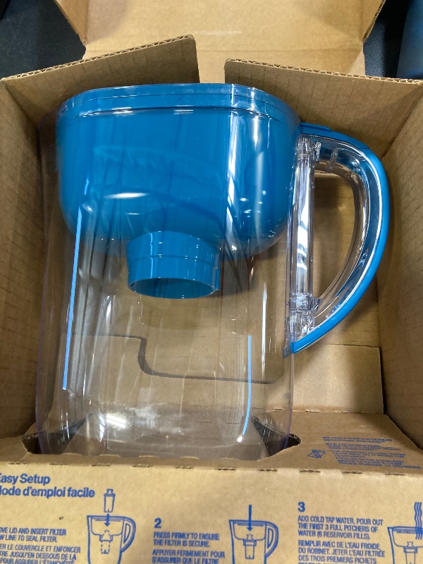 Photo 1 of Brita Metro Water Filter Pitcher with SmartLight Change Indicator, BPA-Free, Replaces 1,800 Plastic Water Bottles a Year, Lasts Two Months, Includes 1 Filter, Small - 6-Cup Capacity, Turquoise