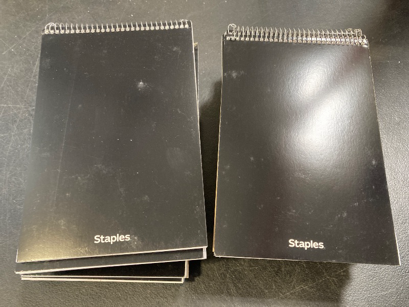 Photo 1 of 1InTheOffice Steno Pads Spiral 6x9, Steno Note Pads, Spiral Steno Pads, Gregg Ruled, 80 Sheets/Pack, White, 24 Pack