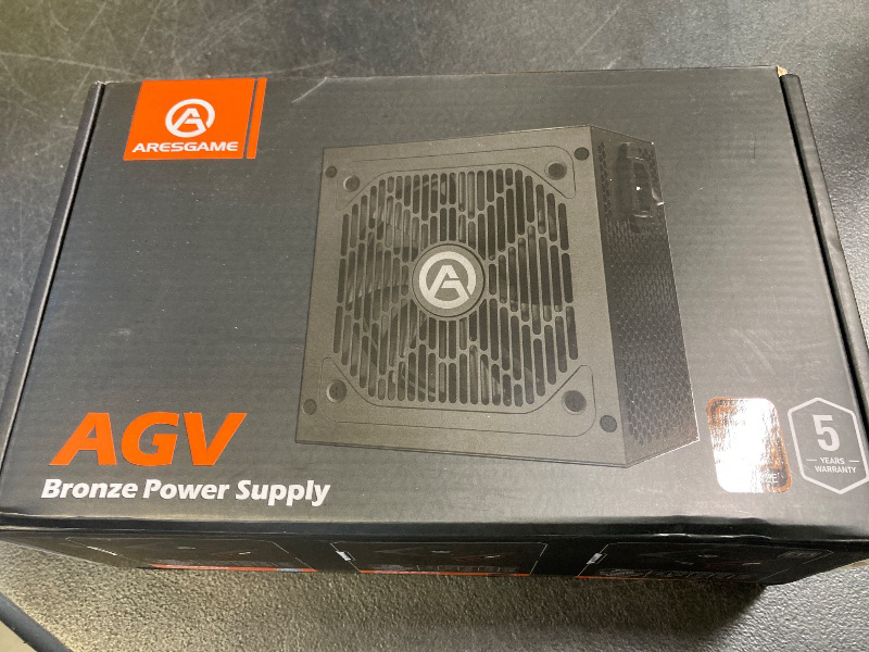 Photo 1 of ARESGAME AGV Series 500W Power Supply, 80 Plus Bronze Certified, Non Modular Power Supply, 5 Year Warranty