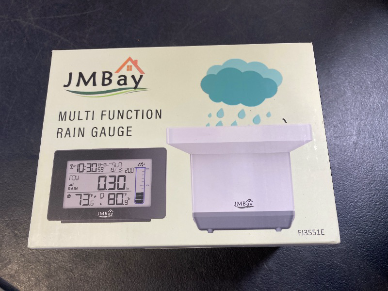 Photo 1 of Digital Rain Gauge Outdoor with Thermometer, Self-Emptying Wireless Rain Gauges Outdoors Best Rated, High Precision Electronic Remote Rain Collector, Freeze Proof Automatic Rain Measure Gauge for Yard