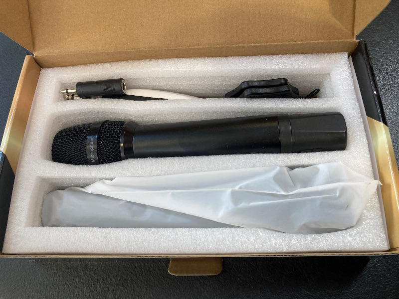 Photo 1 of Wireless Microphones, Metal Microphone with Dual Professional UHF Cordless Dynamic System, Rechargeable Microphone Receiver for Karaoke Singing, Wedding, Party, DJ, Speech, Church, Class Use,240ft