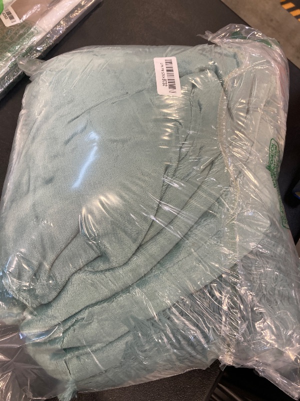 Photo 1 of GONAAP Fuzzy Faux Fur Throw Blanket Queen Size Light Teal Super Soft Cozy Plush Fuzzy Shaggy Blanket for Couch Sofa Bed (Light Teal, Queen (90"x90"))