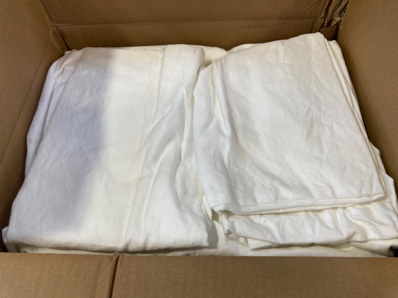 Photo 1 of TEXAS LINEN CO. 100% Egyptian Cotton Queen Sheets Set - Luxury 1500 Thread Count Egyptian Cotton Sheets Queen Size Bed Set, 17" Deep Pocket, Soft, Cooling Sateen Hotel Quality Bedding Set - White