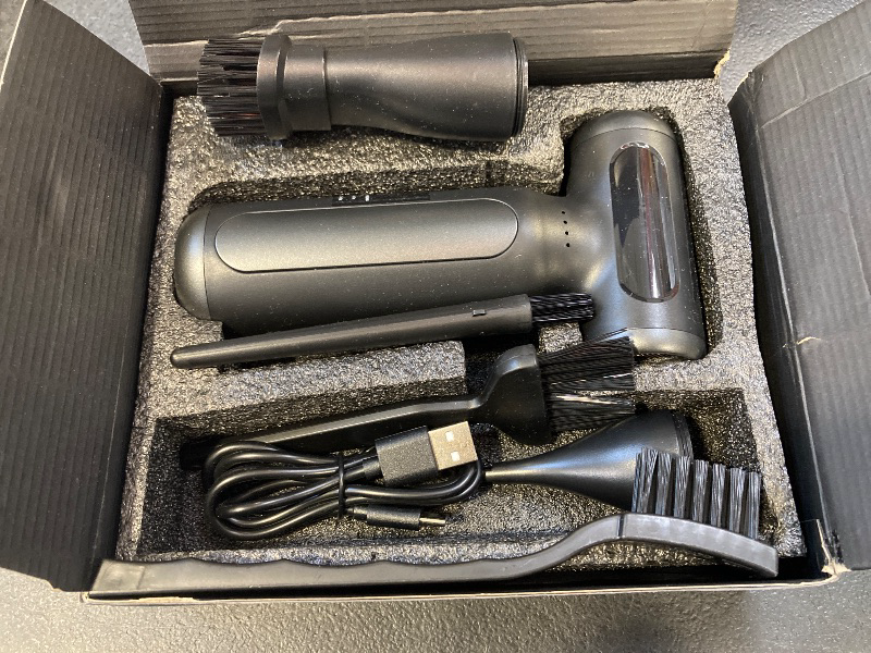 Photo 1 of Electric Compressed Air Duster - 33,0000 RPM Rechargeable Cordless Turbo Blower, Portable Air Blower Gun for Cars, PC, Keyboard, Home & Outdoor Dust Cleaning (Replaces Compressed Air Cans)