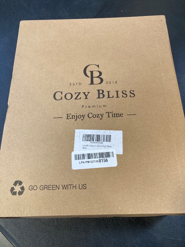 Photo 1 of Cozy Bliss Cooling Comforter Queen Size, Reversible Cooling Blanket for Hot Sleepers and Night Sweats, Q-Max 0.4 Breathable Summer Comforter Quilt, Lightweight Soft Silky Smooth, Cool Grey