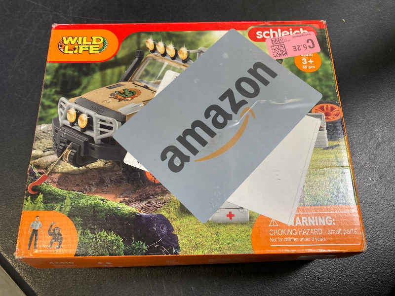 Photo 1 of Schleich Wild Life Realistic Chimpanzee, Jeep Truck, and Ranger Figurine 16pc Playset - Wild Adventure Jeep Truck with Chimp, Ranger, and Accessories, Durable for Boys and Girls, Gift for Kids Ages 3+