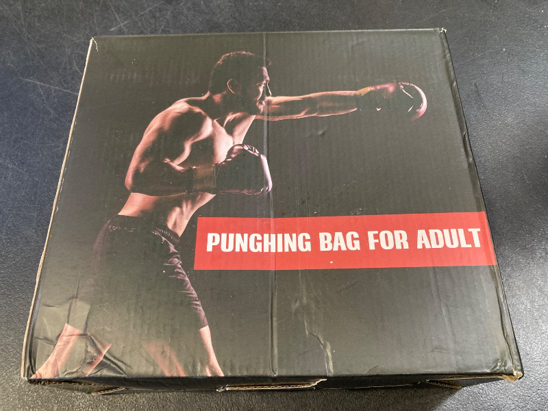 Photo 1 of 69'' Standing Punching Bag for Adults with Stand, Heavy Bag Boxing Equipment Kicking Bag Inflatable Kick Boxing Bag with Stand for Training MMA Muay Thai Fitness