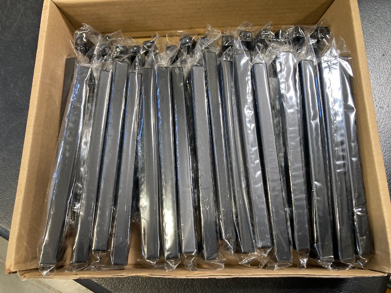 Photo 1 of Ravinte 35 Pack 6-1/4 Inch Kitchen Square Cabinet Handles Matte Black Stainless Steel Drawer Pulls Hardware