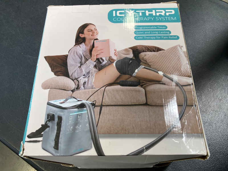 Photo 1 of Cold Therapy Machine with Programmable Timer, Portable Ice Machine for Knee After Surgery, Knee Replacement Recovery System for Pain Relief w/Compression Pad for Shoulder, Hip and Ankle