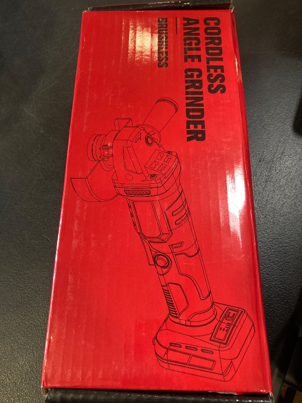 Photo 1 of MtiolHig Cordless Angle Grinder Compatible with Milwaukee 18V Battery: Brushless Grinder Tool - Small Angle Grinder for 4-1/2" Wheels, 3 Variable Speed Settings for Cutting, Grinding, Polishing