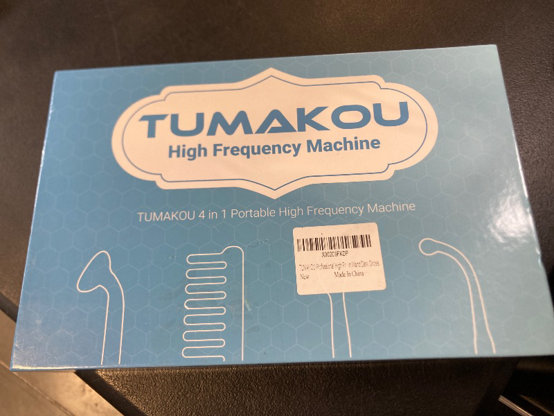 Photo 1 of High Frequency Facial Machine - TUMAKOU Portable Handheld High Frequency Facial Skin Wand Machine with 4 Different Tubes
