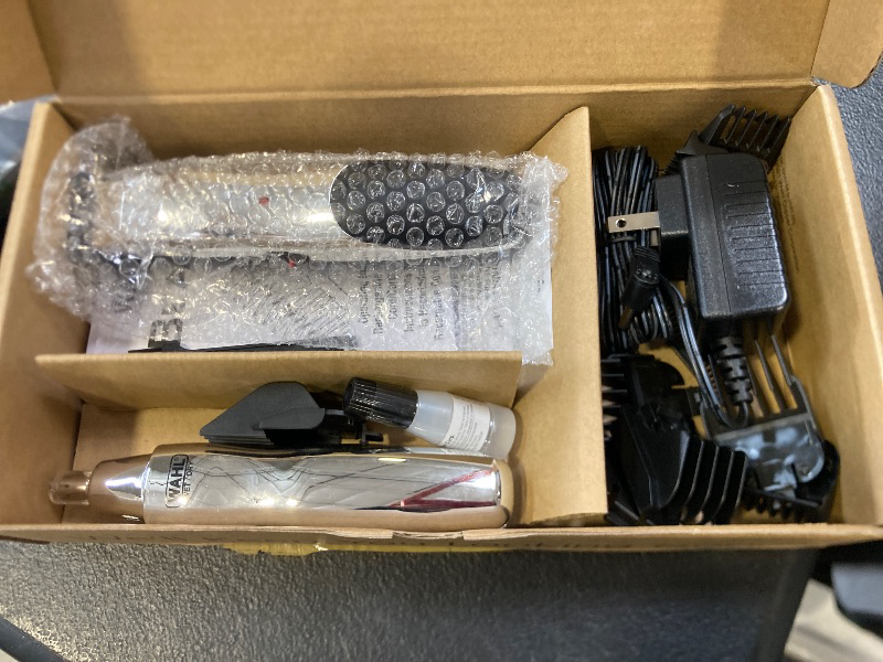 Photo 1 of Wahl Groomsman Rechargeable Beard Trimmer kit for Mustaches, Nose Hair, and Light Detailing and Grooming with Bonus Wet/Dry Battery Nose Trimmer – Model 5622v