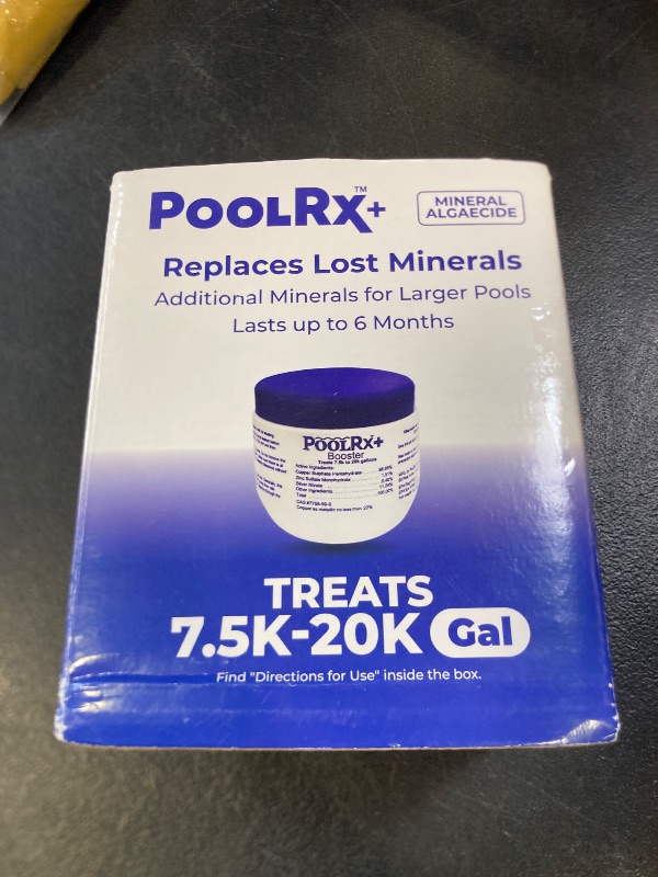 Photo 1 of Pool RX 332001 PoolRX+ Booster Blue Swimming Pool Algaecide, Single Unit