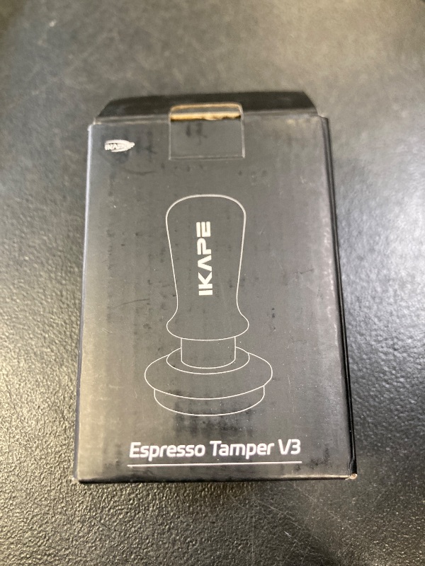 Photo 1 of IKAPE 51mm Espresso Tamper, Premium Barista Coffee Tamper with Calibrated Spring Loaded, 100% Flat Stainless Steel Base Tamper for Espresso Machine (Black)