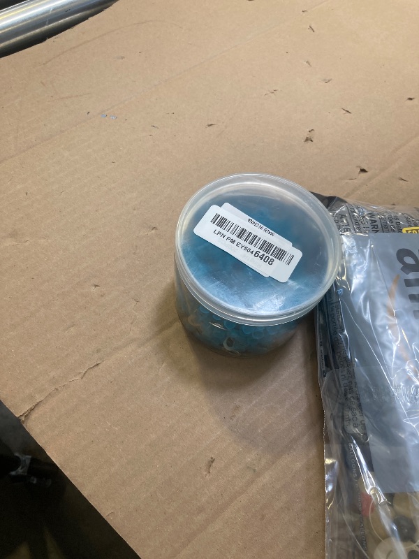 Photo 1 of haisstronica 200PCS Heat Shrink Ring Terminals 1/4" Marine Grade Wire Connectors Blue AWG 16-14 Gauge, Tinned Red Copper 0.7mm Resistant Ring Connectors, Brazed-Seam Insulated Electrical Crimp