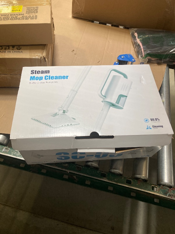 Photo 1 of Steam Cleaner, 6 in1 Rotated Steam Mop Cleaner with 2 Modes, 2 Microfiber Pads, 400ML Removable Tank, 23FT Power Cable, Detachable Steam Mops for Floor, Laminate Floor, Tiles Cleaning (Sliver Gray)