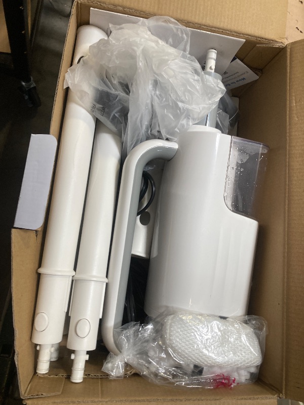 Photo 1 of Steam Cleaner, 6 in1 Rotated Steam Mop Cleaner with 2 Modes, 2 Microfiber Pads, 400ML Removable Tank, 23FT Power Cable, Detachable Steam Mops for Floor, Laminate Floor, Tiles Cleaning (Sliver Gray)