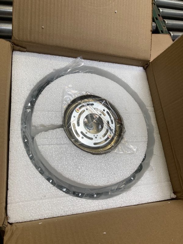 Photo 1 of Tradetop Semi Flush Mount Ceiling Light, Gold Light Fixture Ceiling Mount with Scalloped Clear Glass Shade, 3 Lights Vintage Chandelier, Modern Farmhouse Lighting for Hallway Kitchen Bedroom Foyer,