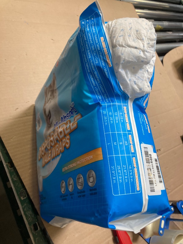 Photo 1 of HONEY CARE All-Absorb A24 Male Dog Wrap, 50 Count, Large
