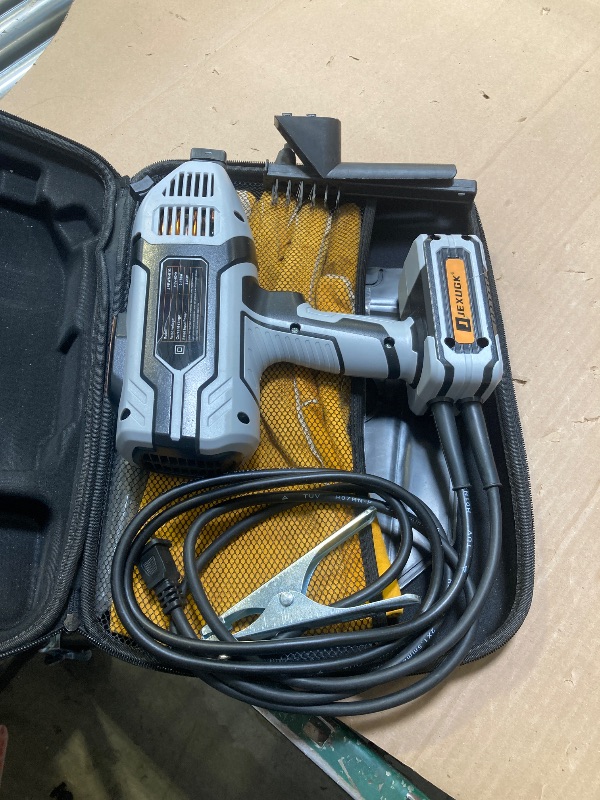 Photo 1 of JEXUGK 180A Portable Welder Machine 110V, Handheld Small ARC Welders Soldadora with 20PCS Rods & IGBT Inverter 5 Variable Current Adjustment, Small Maquina De Soldar Portatil Gun for 3/32" Wire Rods