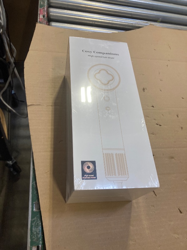 Photo 1 of Hair Dryer - 150000 RPM High-Speed Brushless Motor Negative Ionic Blow Dryer for Fast Drying, Low Noise Thermo-Control Hair Dryer with Diffuser and Nozzle, Silvery