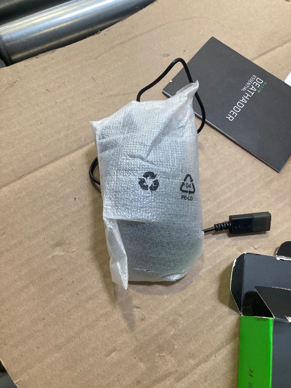 Photo 1 of Razer DeathAdder Essential Gaming Mouse: 6400 DPI Optical Sensor - 5 Programmable Buttons - Mechanical Switches - Rubber Side Grips - Classic Black