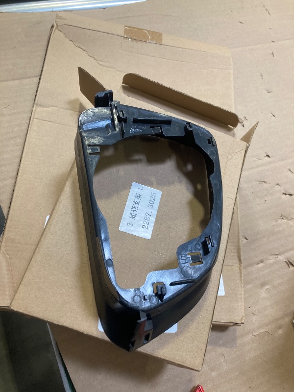 Photo 1 of Jaronx Compatible with Tesla Model 3 Side Mirror Cover Housing 2017 2018 2019 2020 2021 2022 2023 2024 2025, Left Driver Door Wing Rearview Mirror Frame Cover Replacement for Tesla Model 3 Accessories