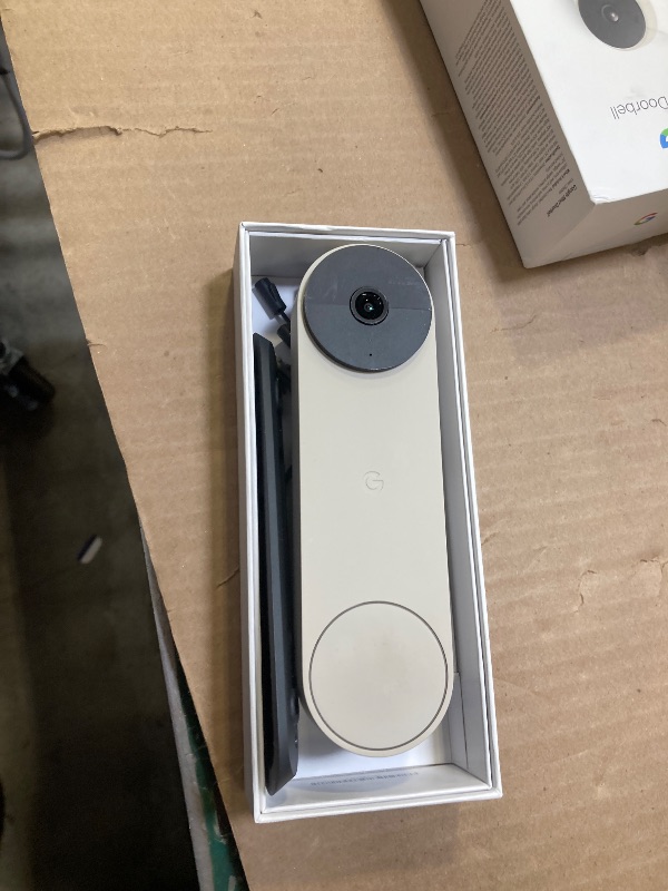 Photo 1 of Google Nest Doorbell (Wired) - Formerly Nest Hello - Video Doorbell with 24/7 Streaming - Smart Doorbell Camera for Home with HDR Video, HD Talk and Listen, Night Vision, and Person Alerts
