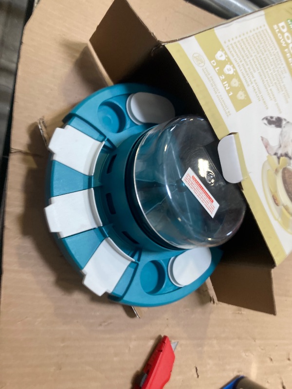 Photo 1 of KADTC Dog Puzzle Toy Level 2 in 1 for Small/Medium/Large Dogs Treat Puzzles Slow Feeder/w Button Keep Them Busy Enrichment Toys Food Dispenser Puppy Brain Stimulating Mental Stimulation Mind Games
