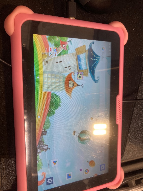Photo 1 of Kids Tablet 7 inch Tablets for Kids 3-12, 32GB Android Toddler Tablet with Solid Case, YouTube, Netflix, GMS, Bluetooth, WiFi, Education Learning Apps Installed, Parent Control(Pink)